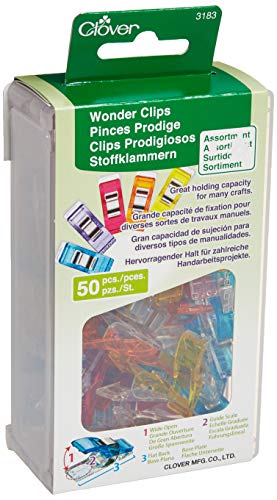 Clover Wonder Clips Stoffklammern aus Polycarbonat und Edelstahl