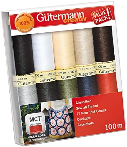 Gütermann creativ Nähfaden-Set, 10 Spulen Allesnäher je 100 m